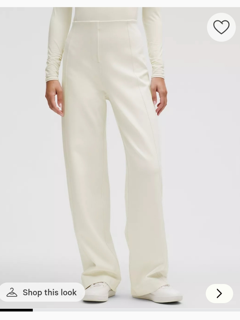 Stretch Knit Straight-Leg Pull-On Pant In Bone